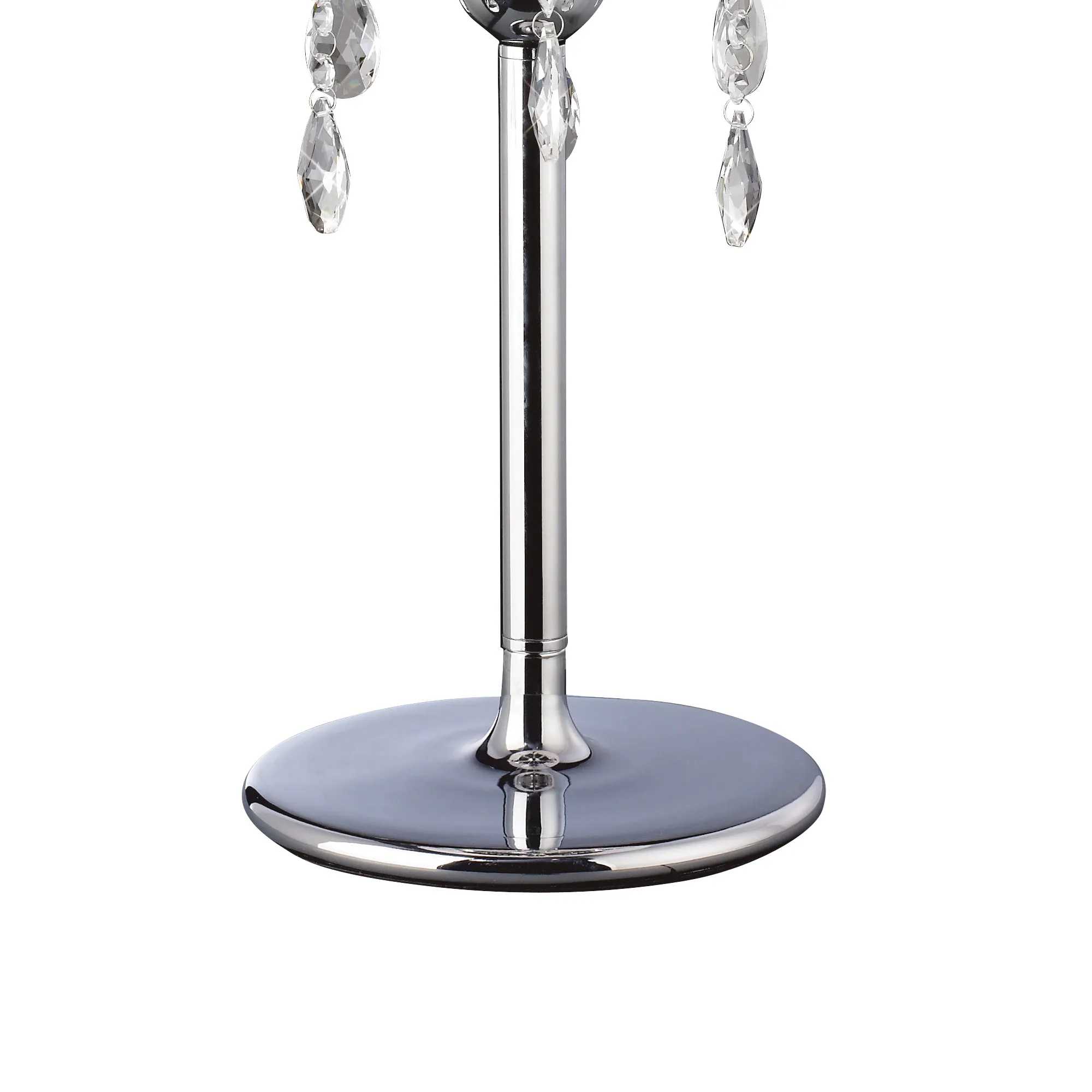 Olivia Crystal 61cm 3 Light Table Lamp IL30062/CR  Diyas Olivia Polished Chrome-Ivory Cream